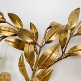 Grande applique murale Hollywood Regency en feuille de palmier par Hans Kögl