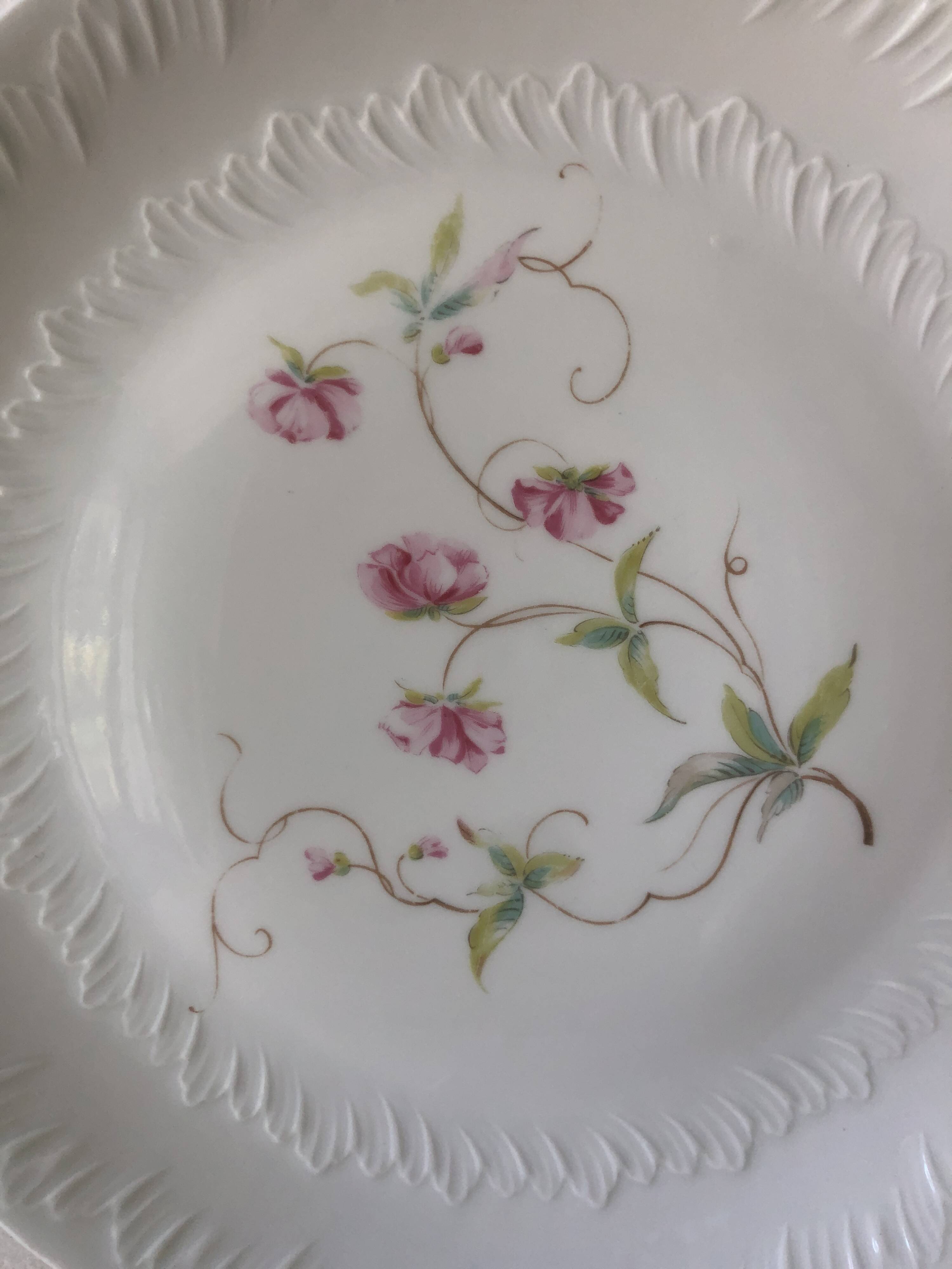 Limoges porcelain dinner plates