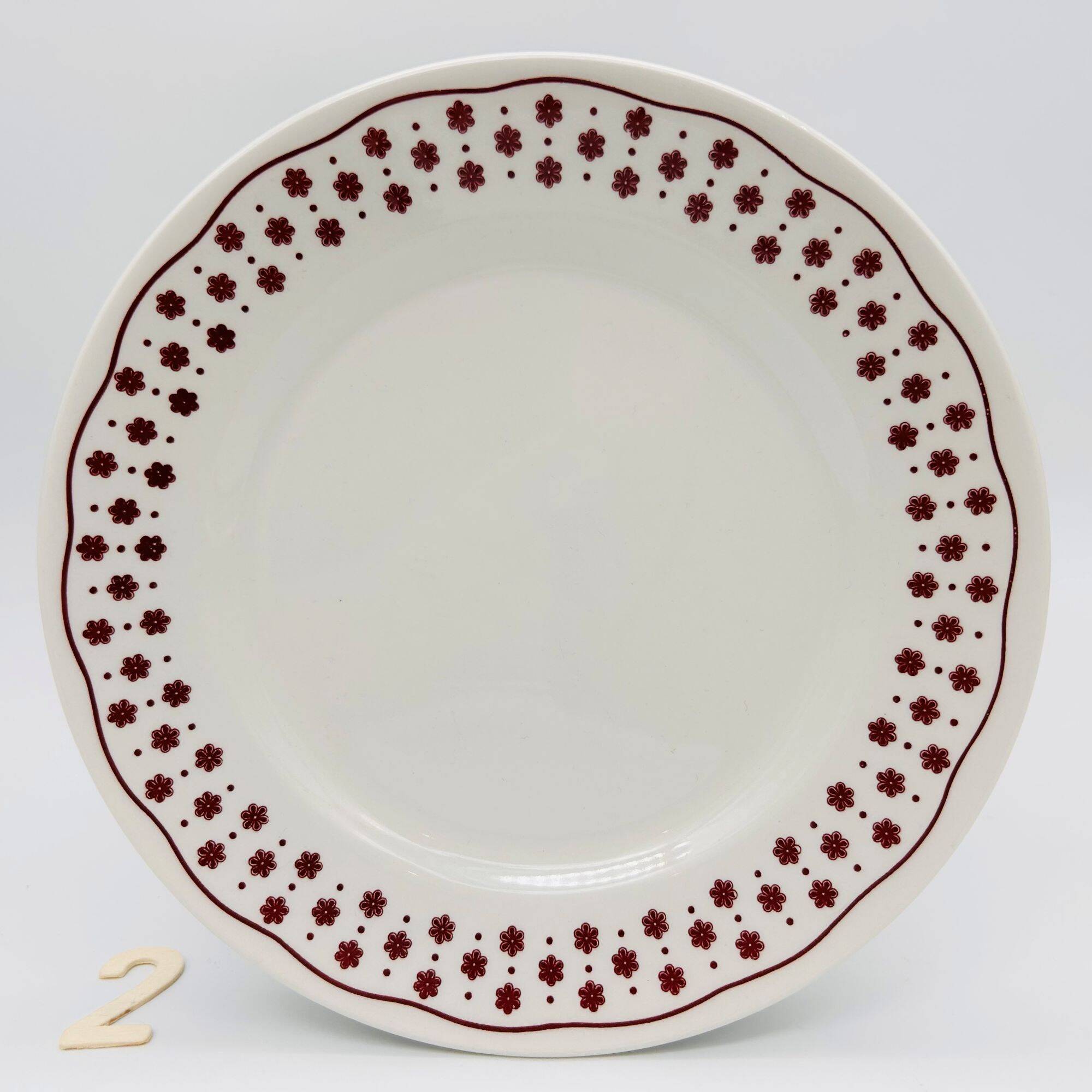 6 dessert plates "Nuova Fontebasso", Italy.