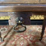 Oval walnut table