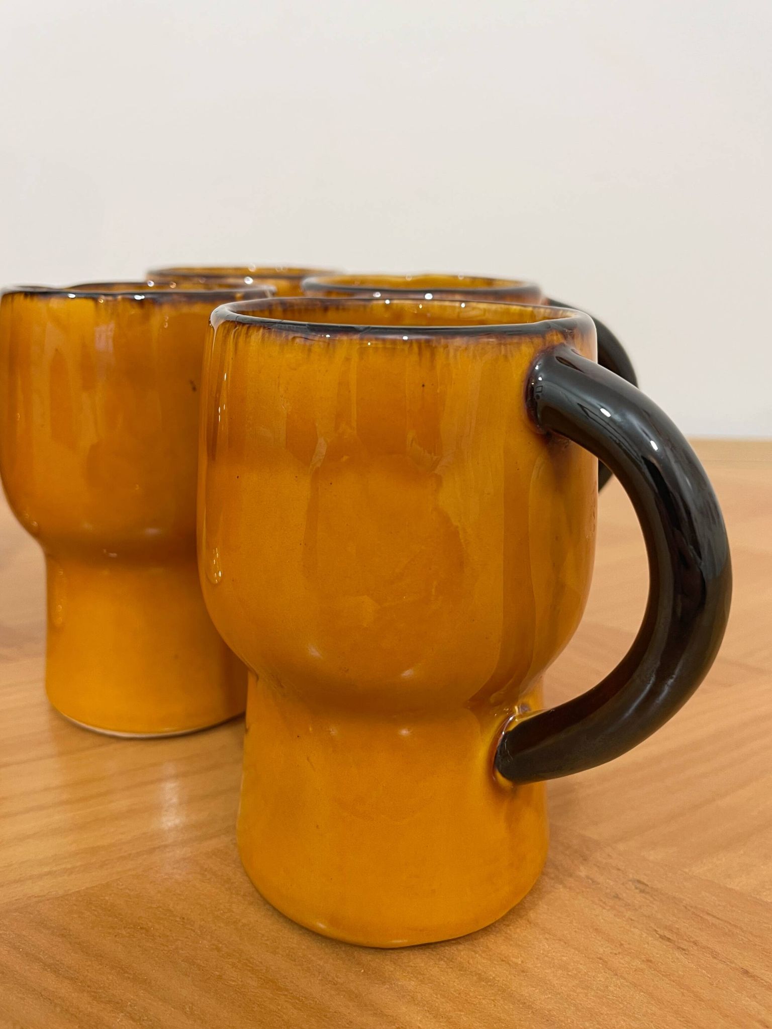 Ceramic orangeade service from Vallauris signed CPL - 1960s/70s
