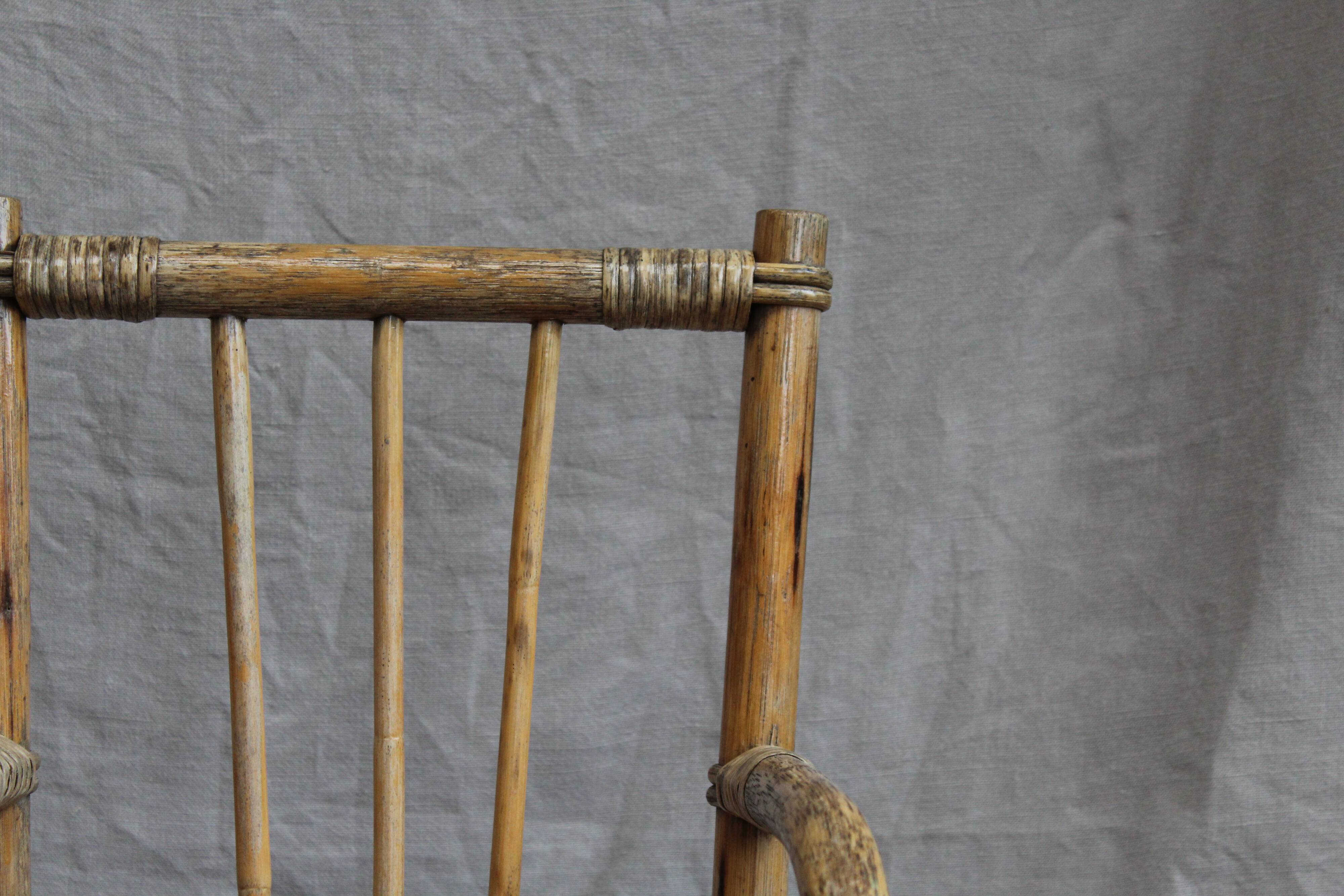 Bamboo children's armchair