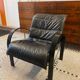 Pair of "Polhem" armchairs in leather by Tord Björklund for IKEA 1980.