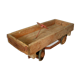 Old pedal car soap box in wood and metal 50s