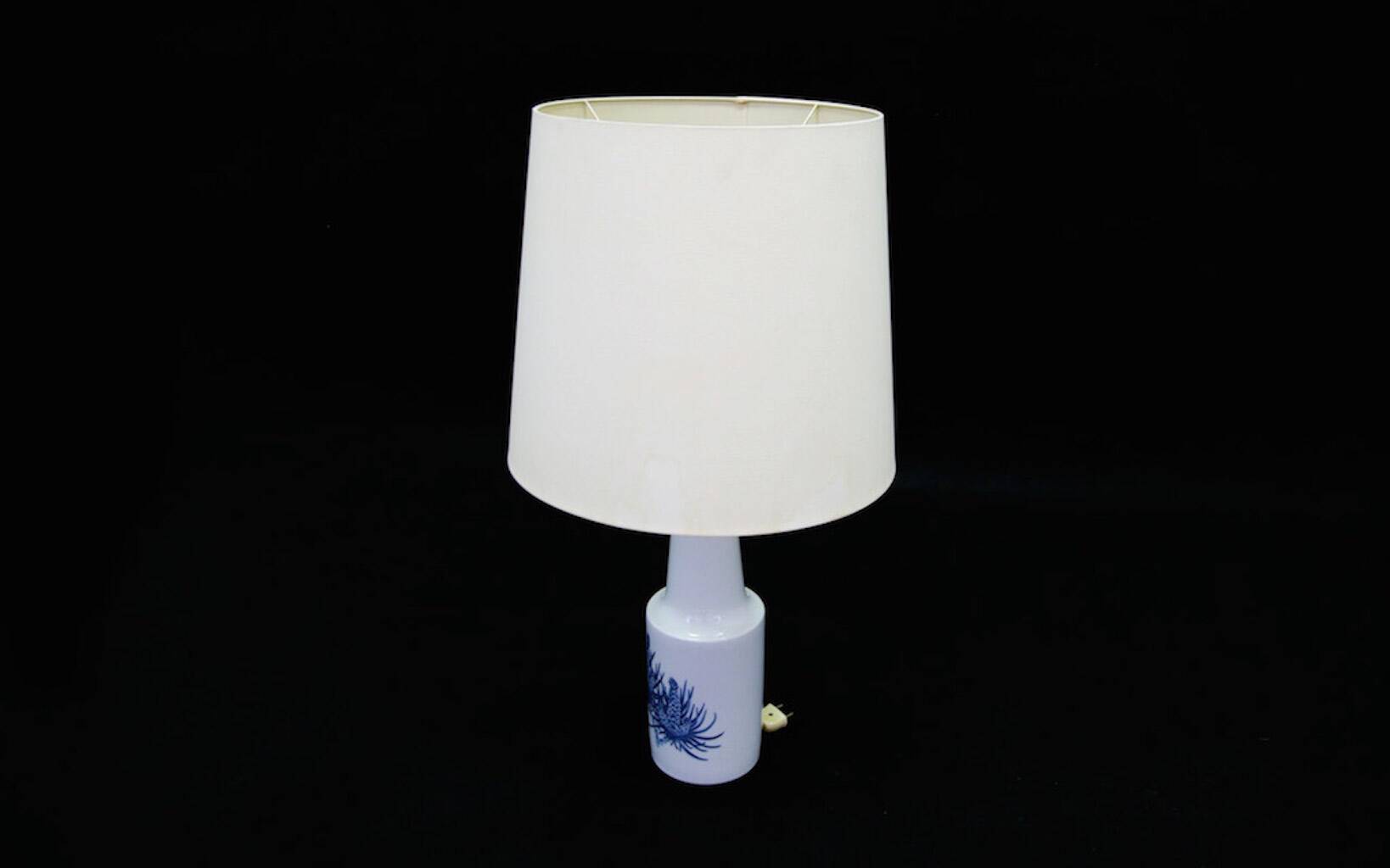 Lampe de chevet blanche, design danois, années 1960, fabricant : Fog & Mørup