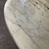 Vintage Carrara marble coffee table