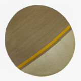 Round carpet or wall decoration in natural fiber of caña flecha