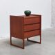 Danish chest of drawers in teak with sledge feet, 1960s