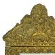 Antique Cushion Mirror Repousse Mirror Facet France 19th Century