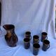Vintage orangeade service in 1960s 1960s earthenware