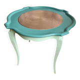 Vintage coffee table revamped – eucalyptus & cactus tones