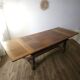 Oak dining table, DLG Charles Charles Dudouyt, 1950s