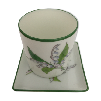 Muguet Christian Dior coffee cup and saucer