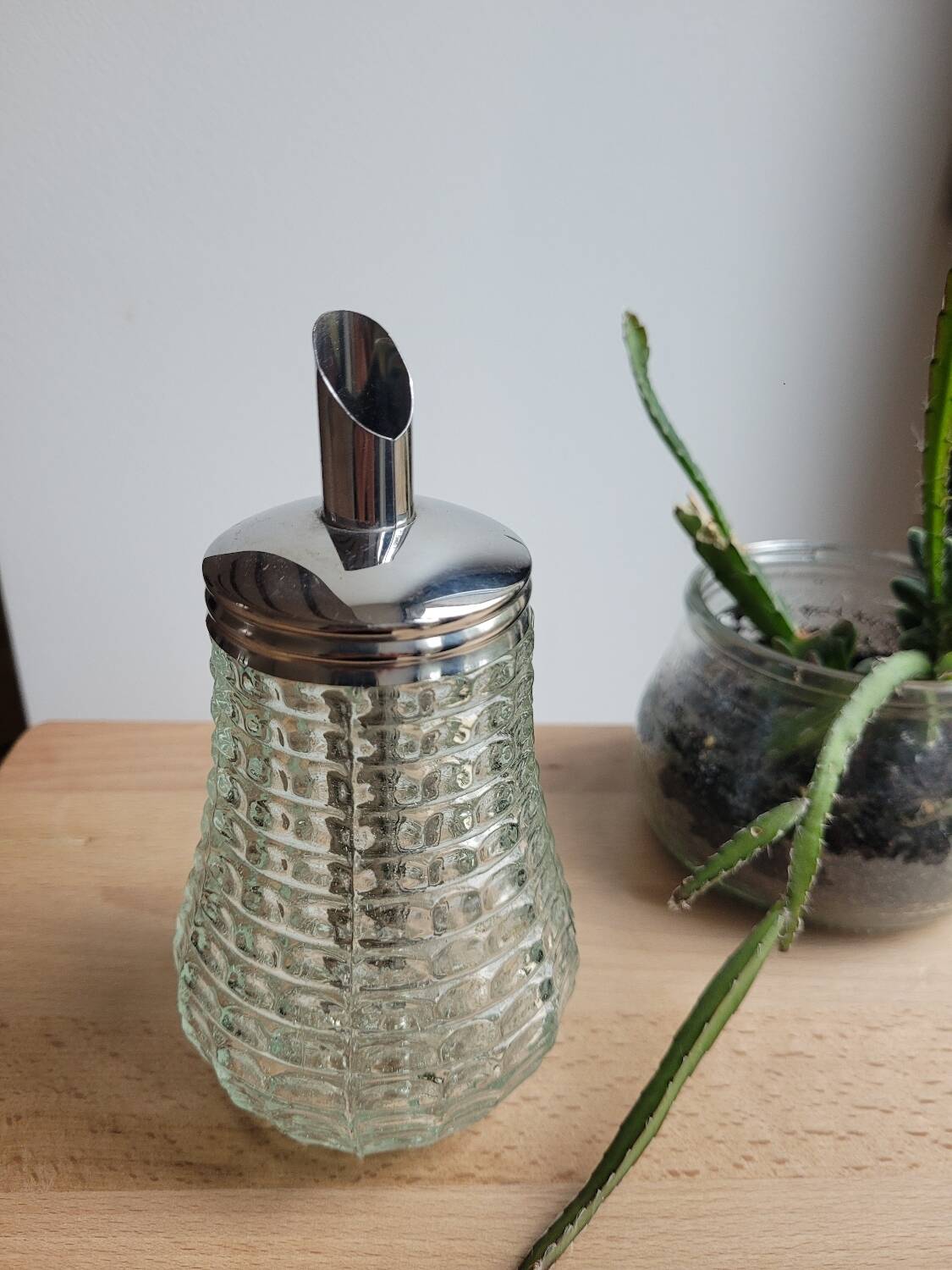 Grace vintage glass sugar bowl