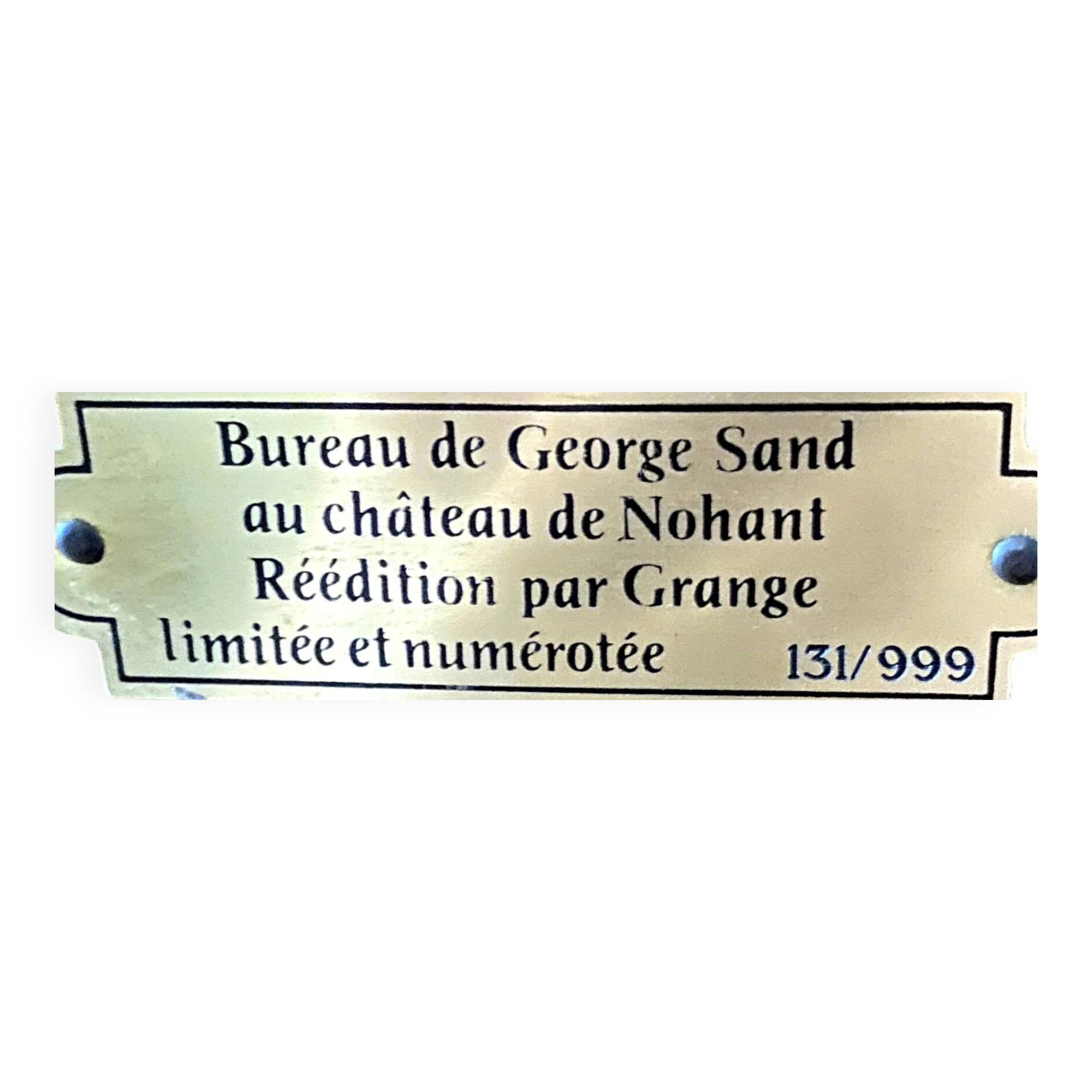 Reissue of George Sand's desk at the Château de Nohant.