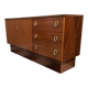 Sideboard brass grips on the drawers 1970s palisander