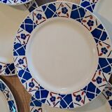 Service assiettes plates Badonviller modèle Bourgogne