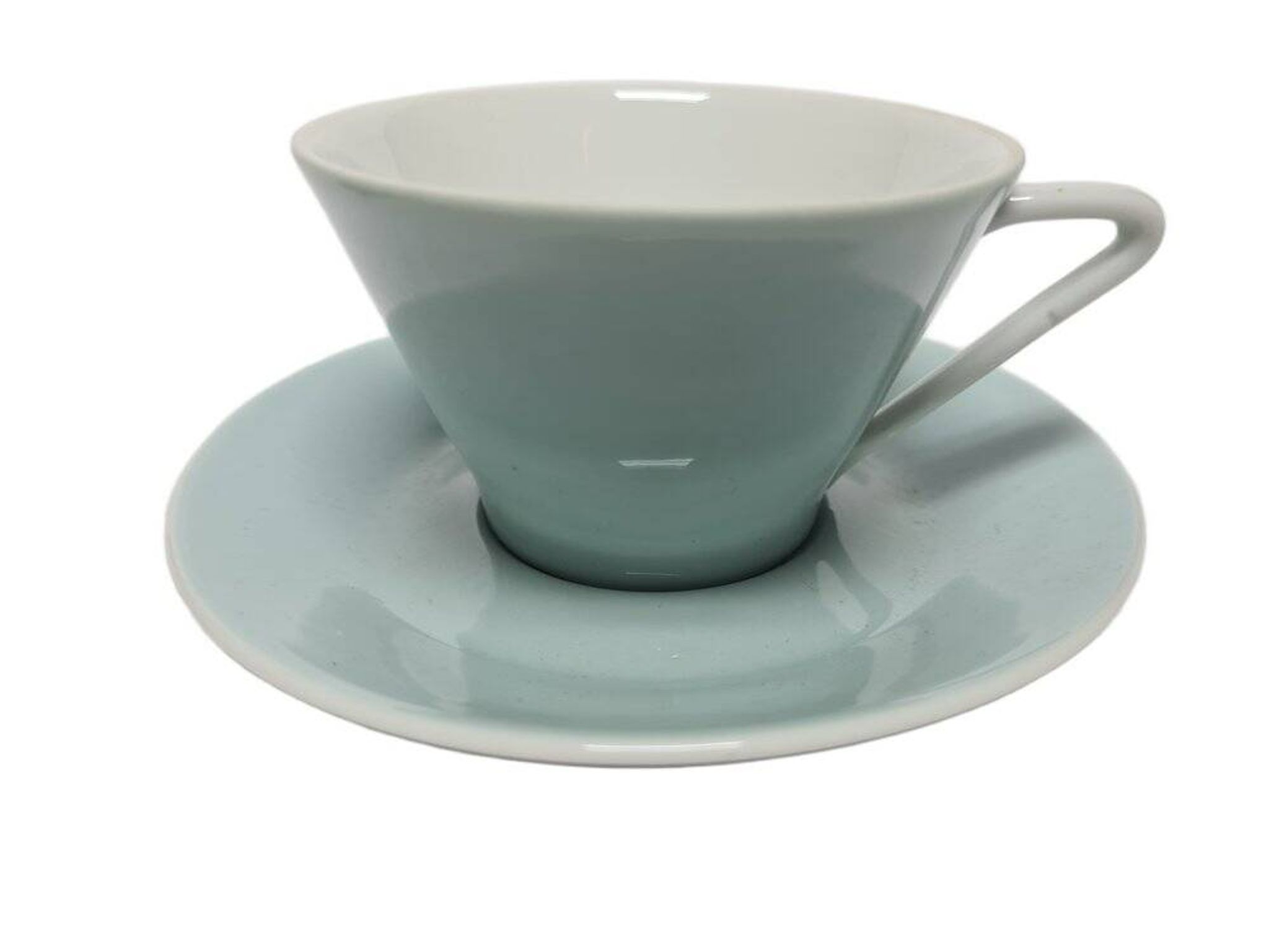 Postmodern cup and saucer, Austria, 1960s, set of 2
