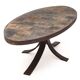 Brutalist oval table