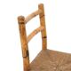 Chaises vintage en rotin et paille tissée, années 1960, lot de 4