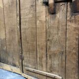 Old wooden door with its frame