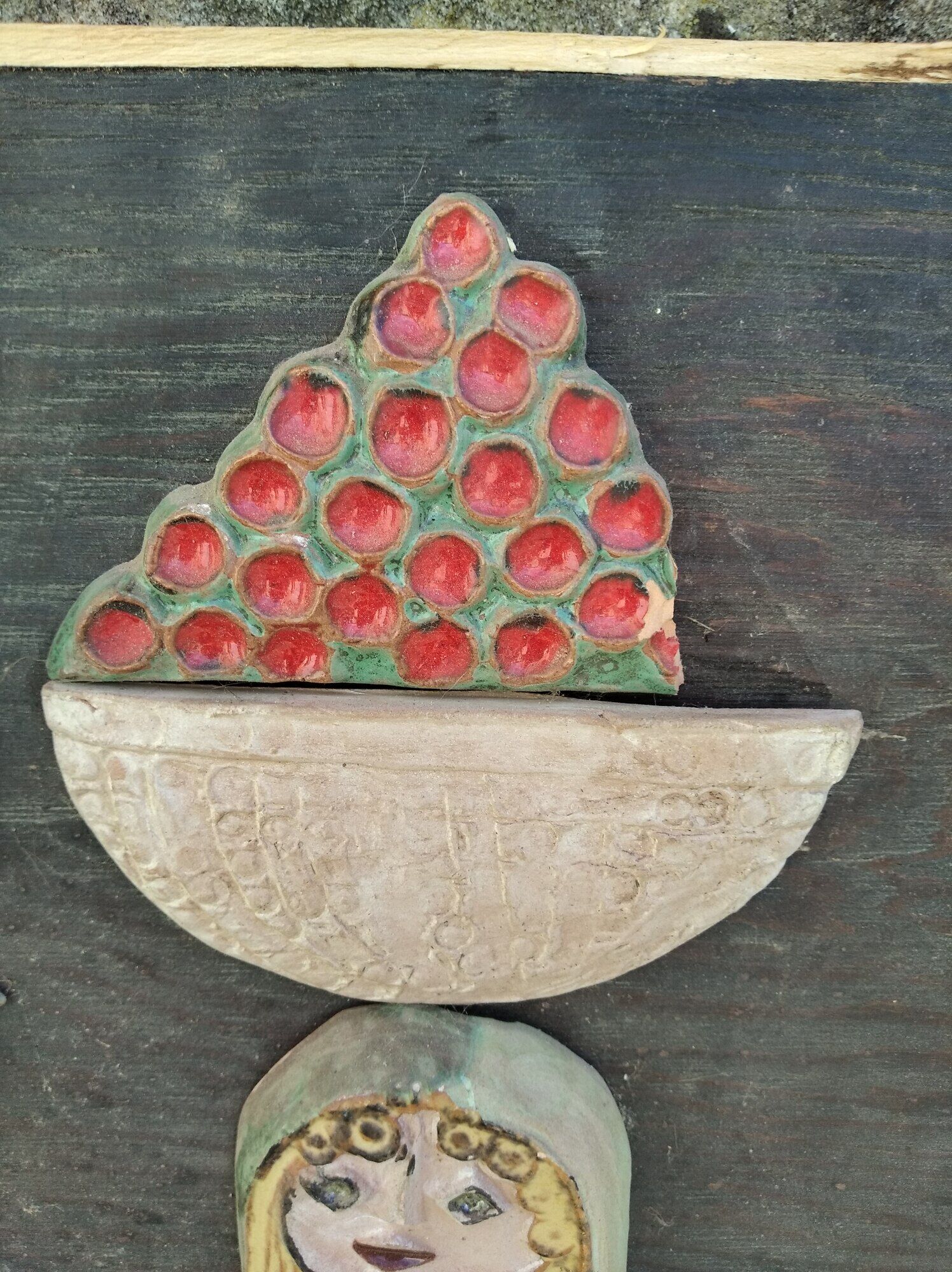 Roland Zobel ceramic painting, the Anduze Cyclades