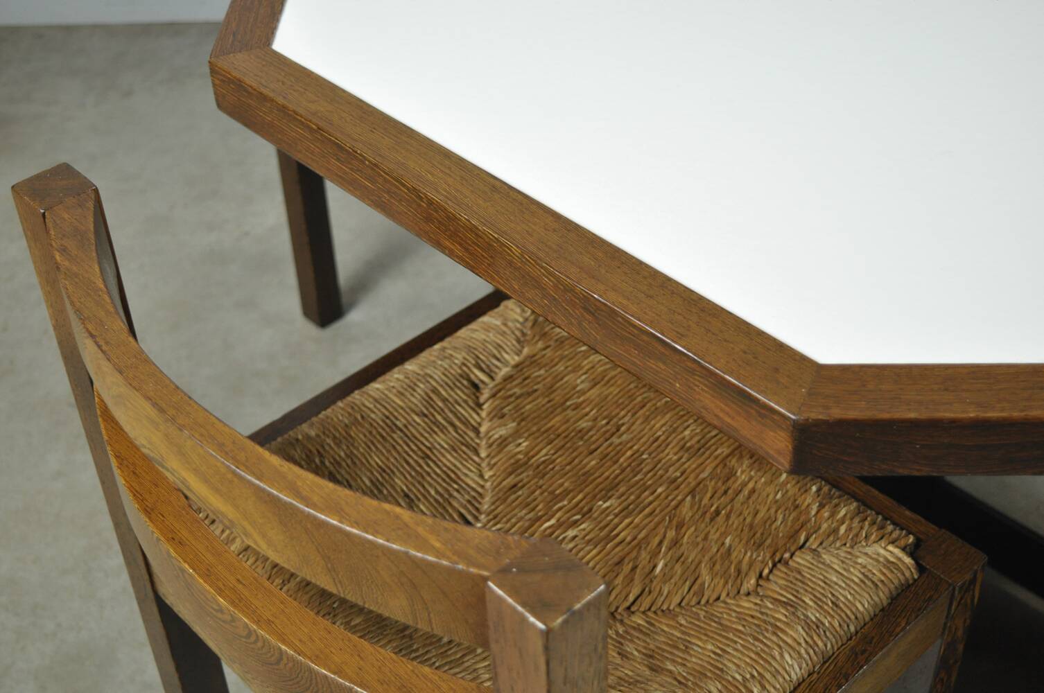 Modern vintage wengé dining table by OV Rotterdam, 1970s