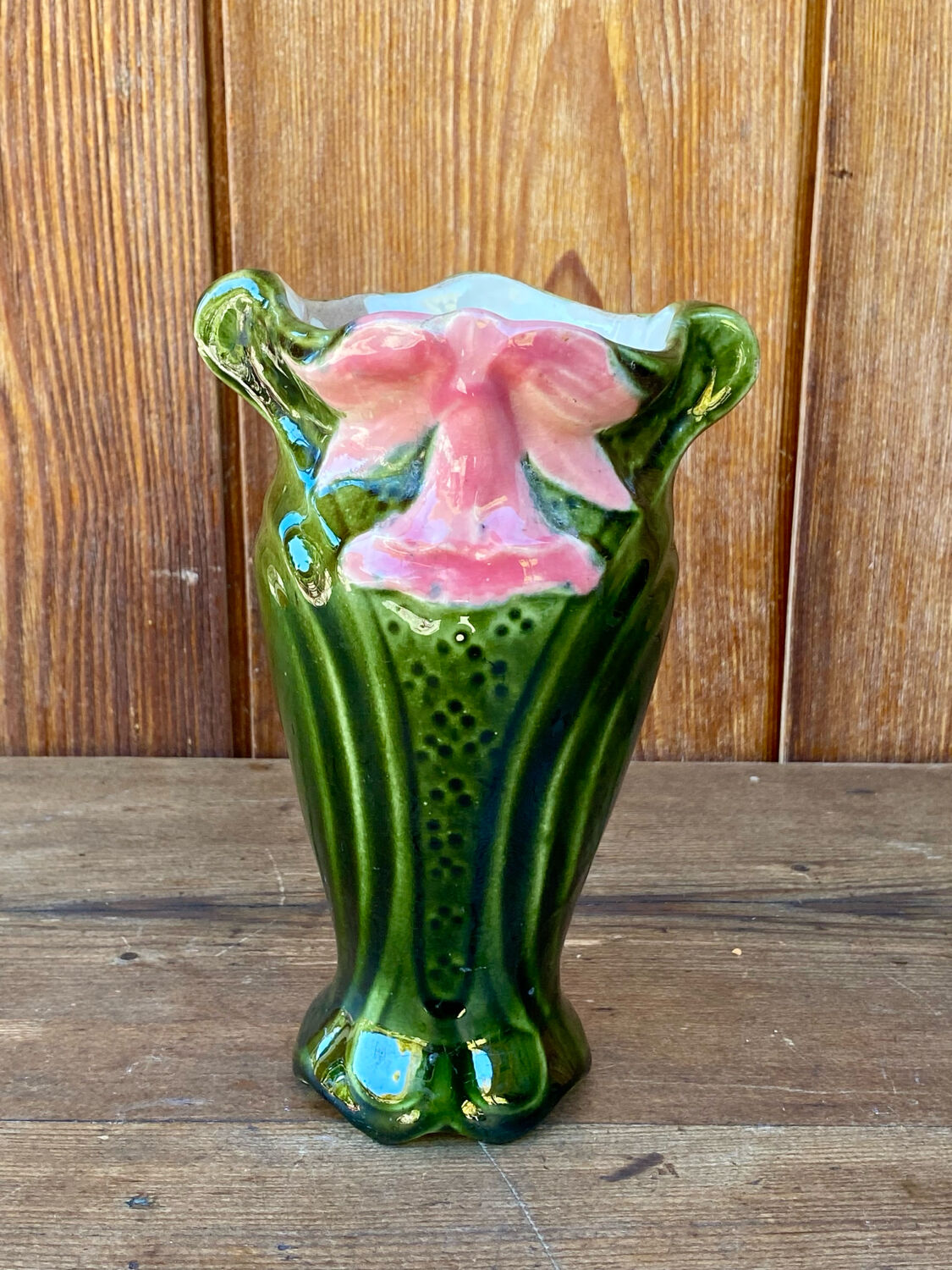 Art Nouveau slip vase