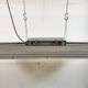 Grey Industrial Hanging Tube Light from Polam Gdansk, 1970s