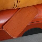 Two-seater leather sofa by Gérard Guermonprez, 1970