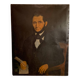 Old painting, portrait of Louis Vallez (1807-1857), 19th century