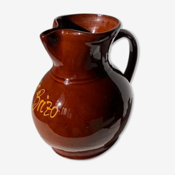 Brown ceramic pitcher El Brizo H:17cm