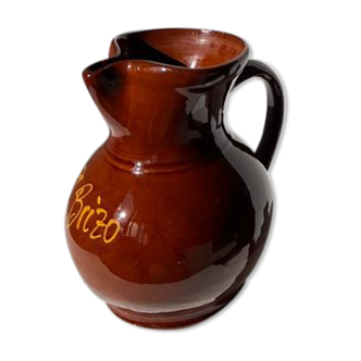 Pichet en céramique marron El Brizo