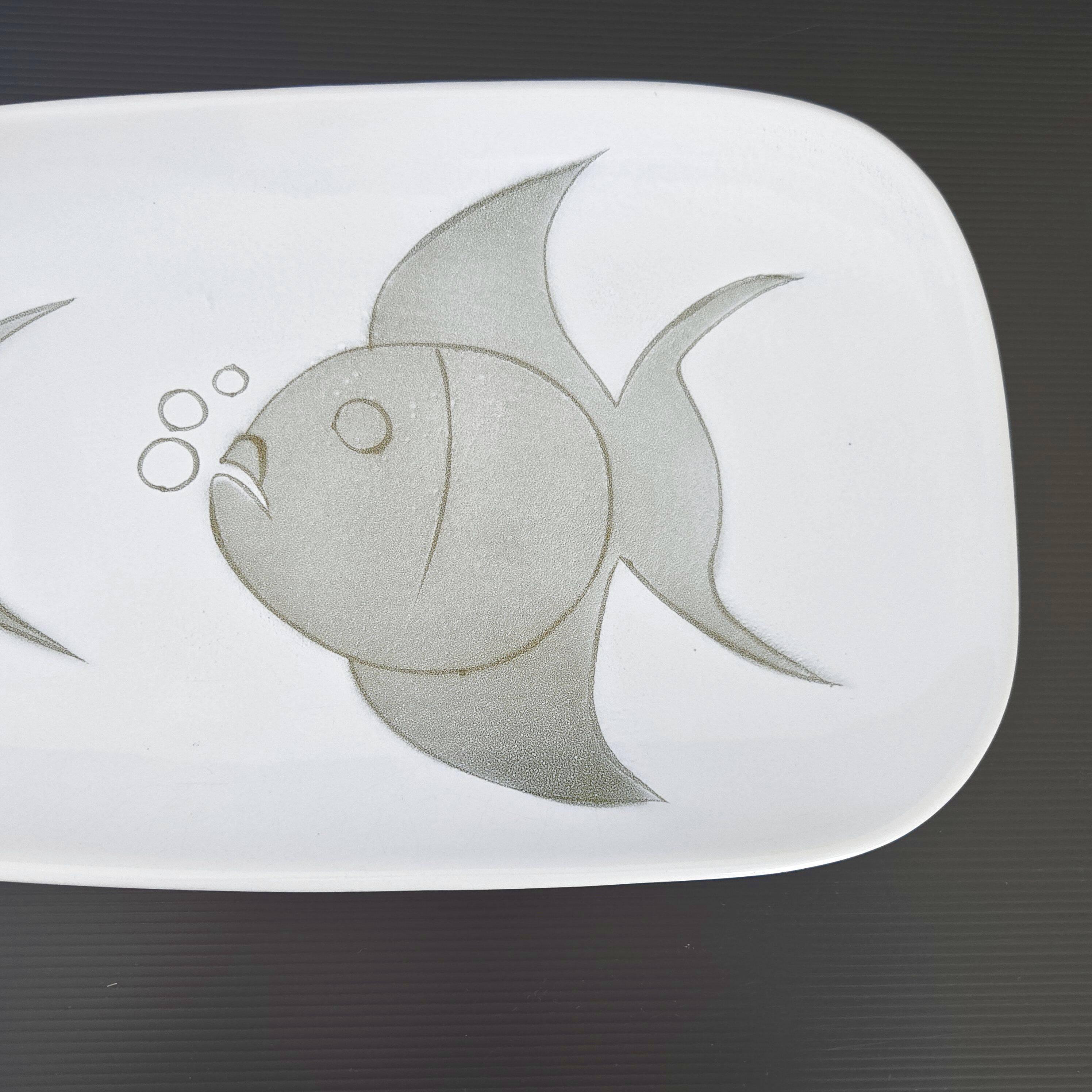 Vintage Niderviller 1960s fish dish