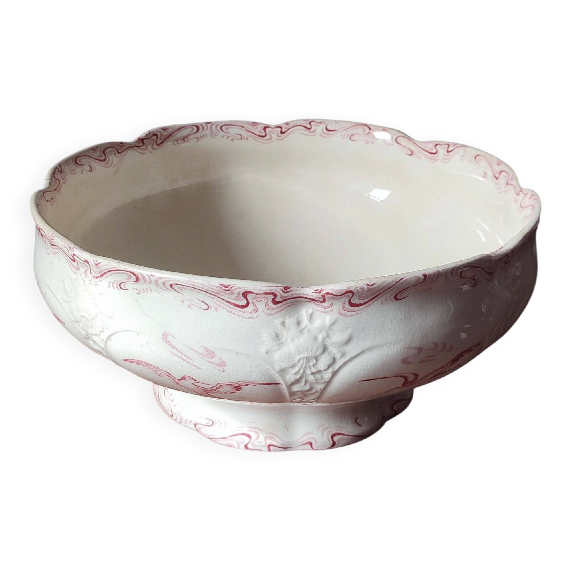 Longwy Art Nouveau Salad Bowl