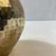 Hammered silver metal vase
