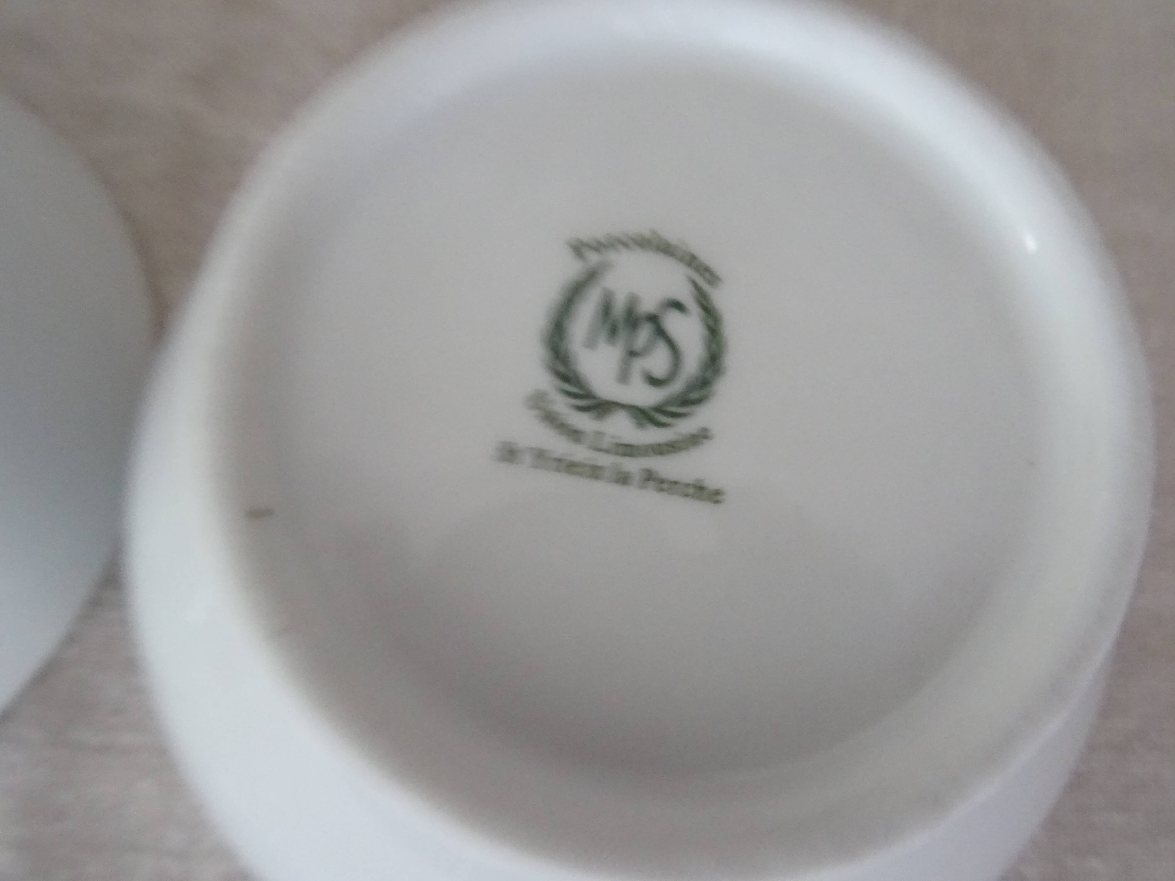 2 Large white porcelain bowls of the Limousin