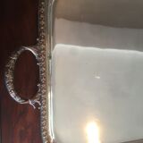 Silver metal tray