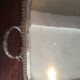 Silver metal tray