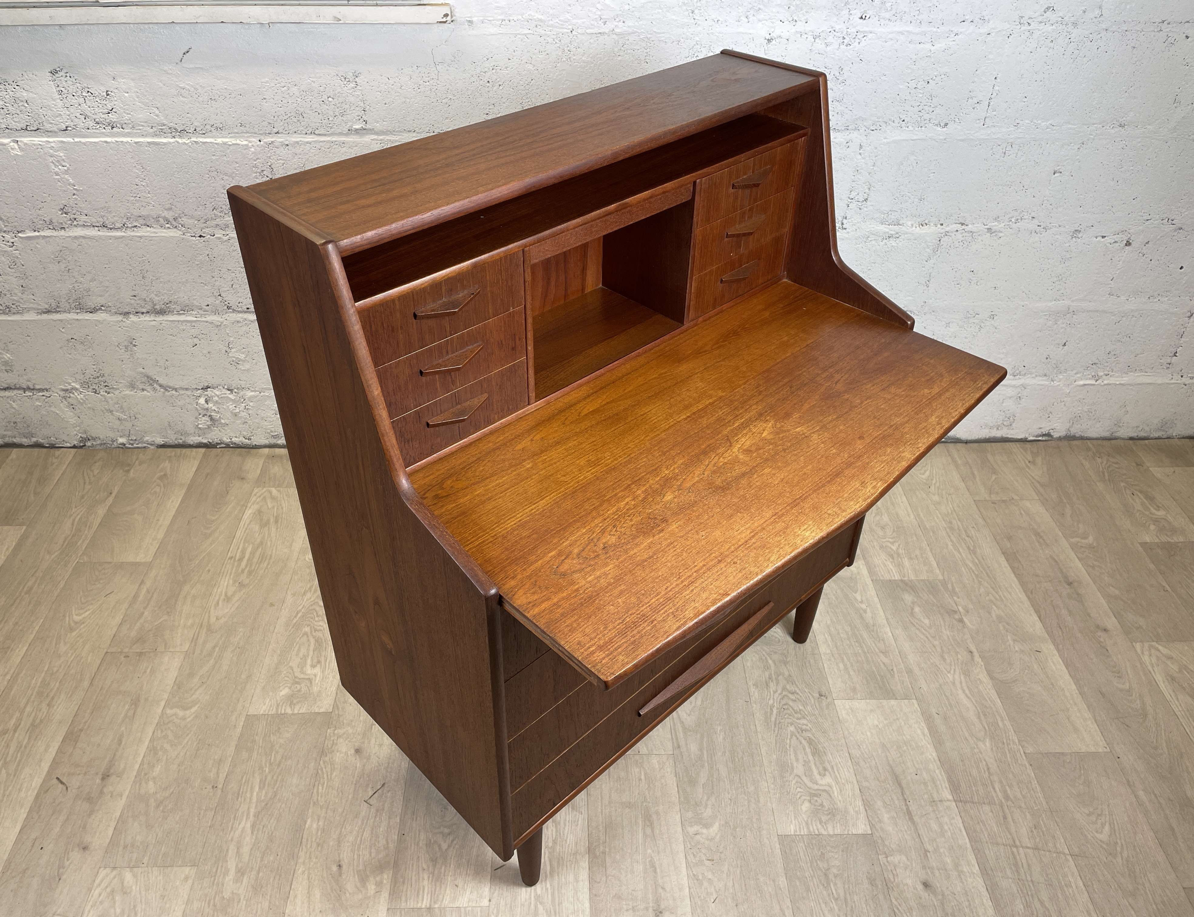 Vintage Scandinavian teak secretary, 60s