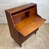 Vintage Scandinavian teak secretary, 60s