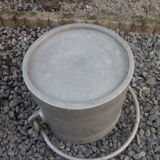 Antique aluminium bucket