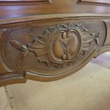 Walnut bed frame - Louis Philippe style