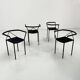 Set of 4 Poltroncina Chairs by Maurizio Peregalli for Zeus Noto, 1980