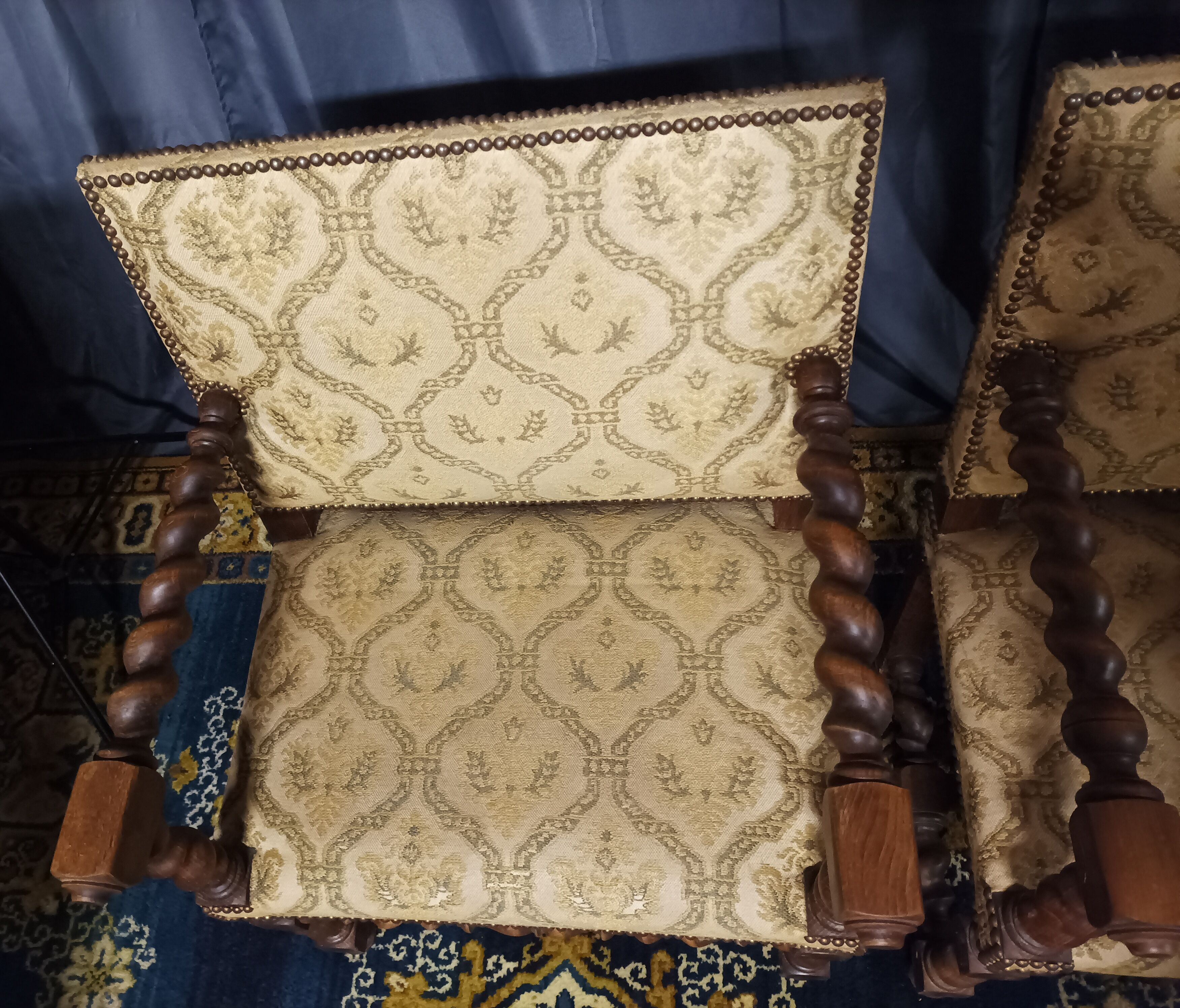 Pair of armchairs Louis XIII style