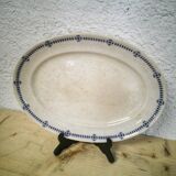 Plat ovale Creil et Montereau service Dublin