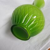 Vase verre opaline vert pomme
