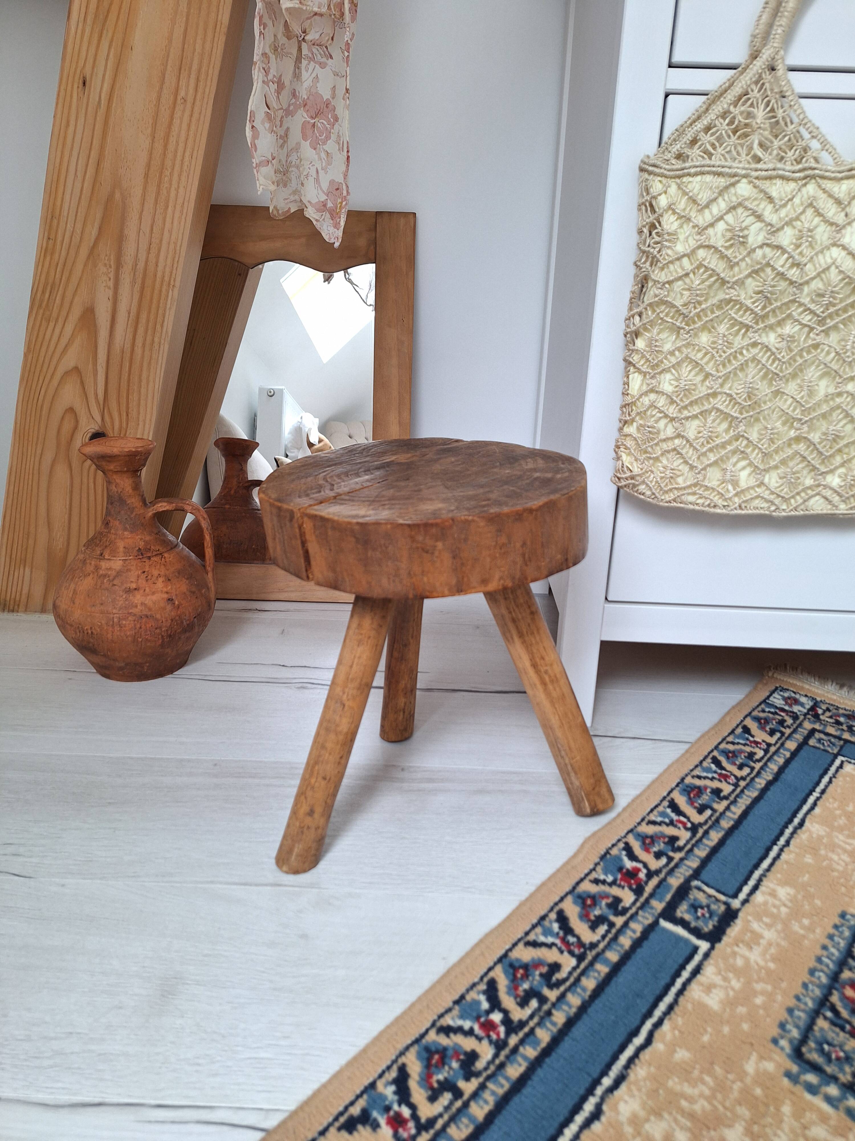 Brutalist tripod stool