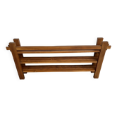 70s modernist shelf in solid elm