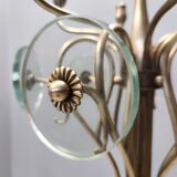 Brass and Glass Revolving Coat Rack, Italy